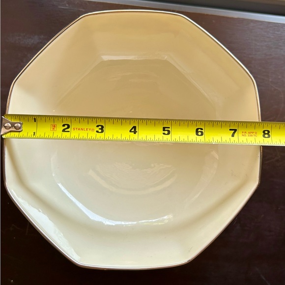 Lenox, “Charleston” pattern, octagon shaped, serving bowl. 7.75” - Picture 6 of 9